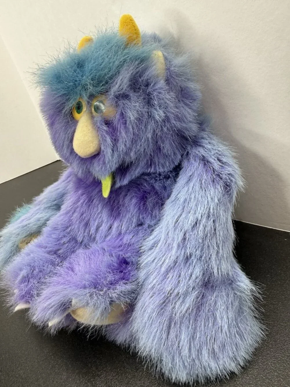 1980's Russ Berrie Weirdo Willy Plush Stuffed Animal Purple Monster NEEDs TLC